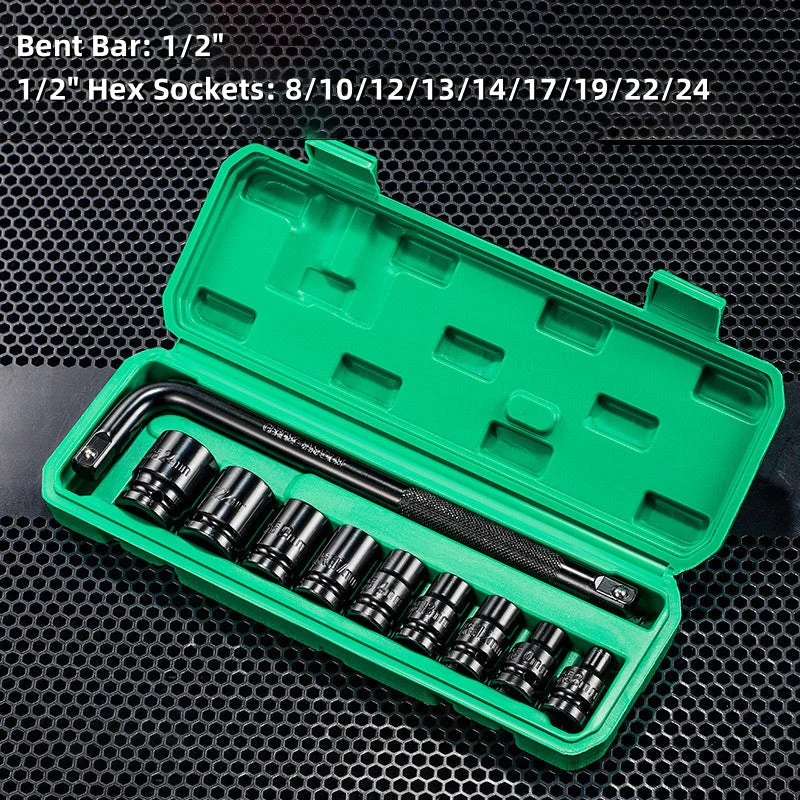 10pcs 1/2" Impact Socket Set with Storage Box - Image 6