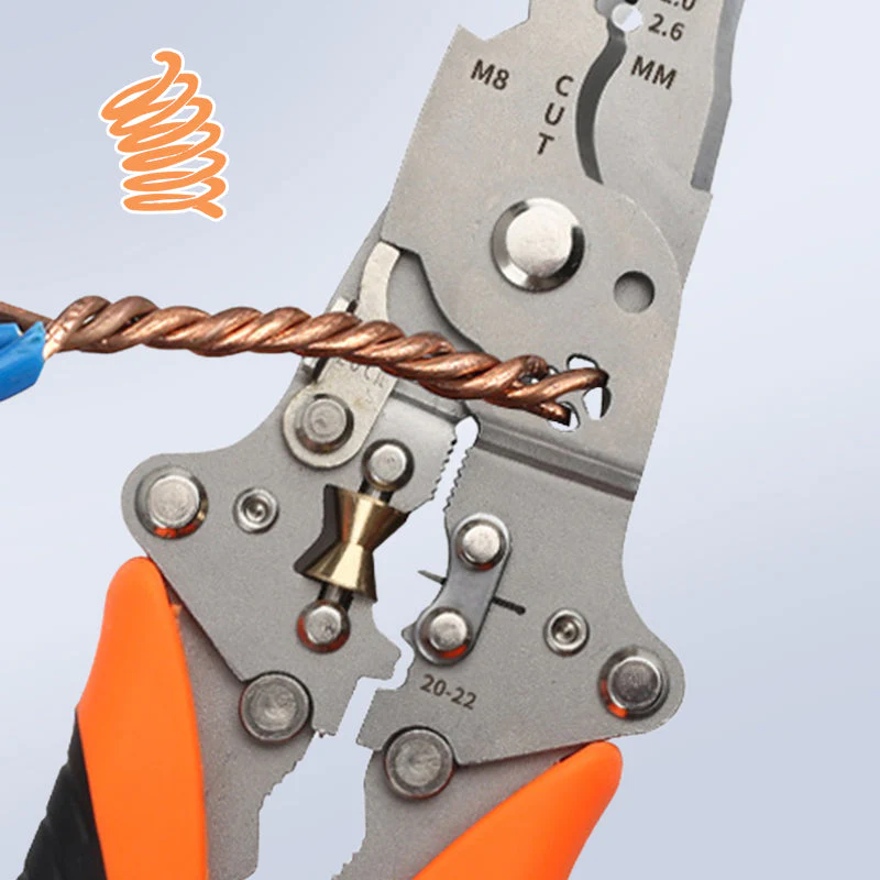 Multi-Function Folding 14-in-1 Wire Stripper - Image 3