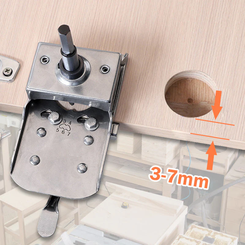 35mm Hinge Drill Locator with Clamp - Image 3