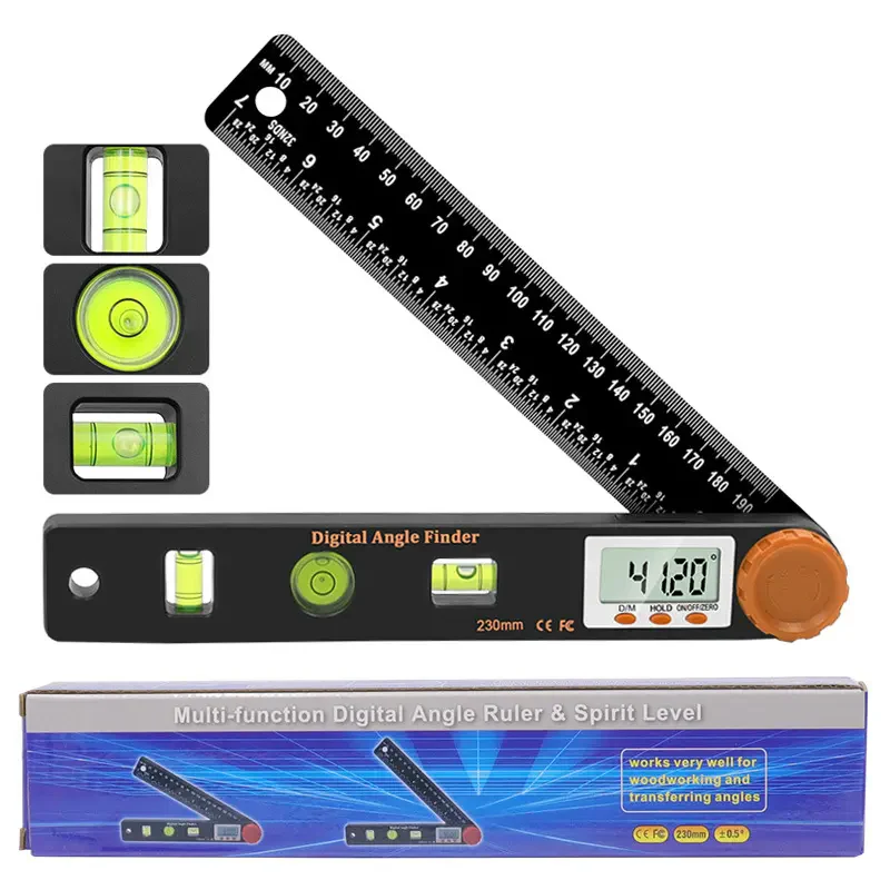 4-in-1 Digital Angle Finder Ruler with Level