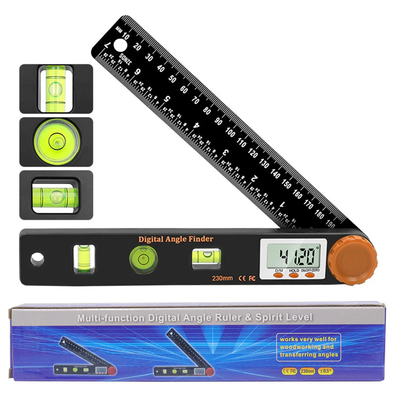 4-in-1 Digital Angle Finder Ruler with Level - Image 10