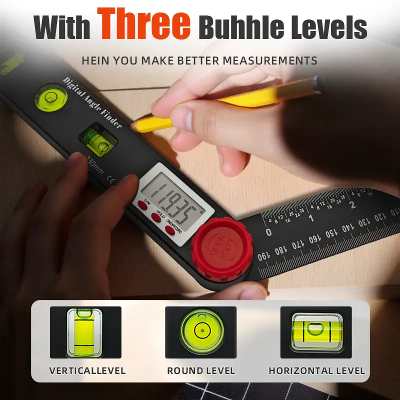 4-in-1 Digital Angle Finder Ruler with Level - Image 6