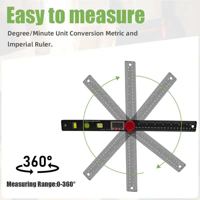 4-in-1 Digital Angle Finder Ruler with Level - Image 8