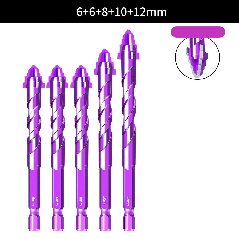5PCS Premium 4-Flute Drill Bit Set - Image 9
