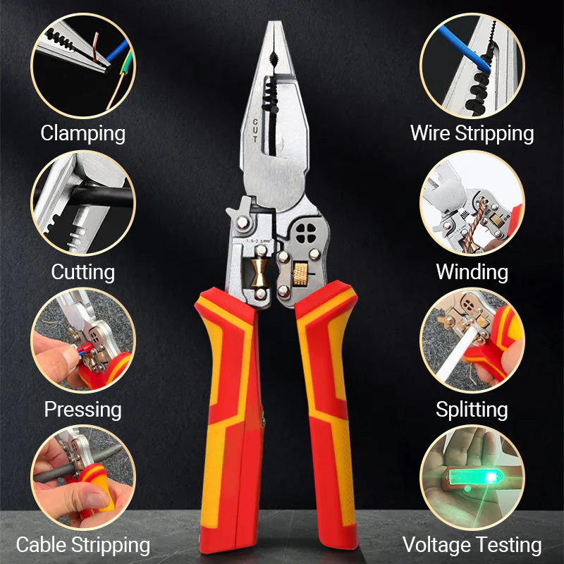 8-In-1 Wire Stripper with Voltage Tester - Image 3