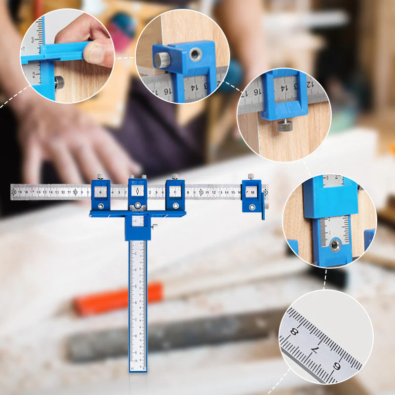 Adjustable Cabinet Hardware Jig for Woodworking - Image 5