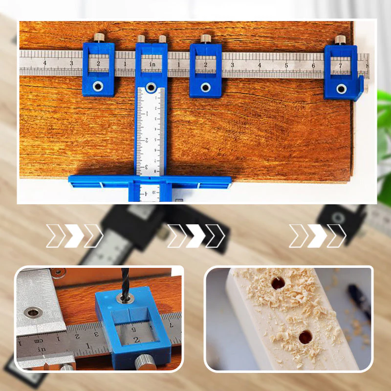 Adjustable Cabinet Hardware Jig for Woodworking - Image 6