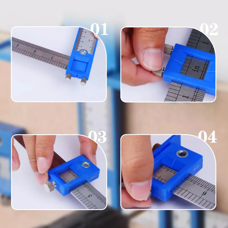 Adjustable Cabinet Hardware Jig for Woodworking - Image 7