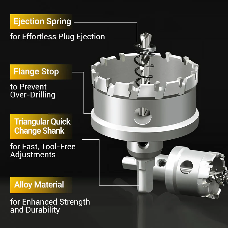 Carbide-Tipped Hole Cutter for Metal - Image 4