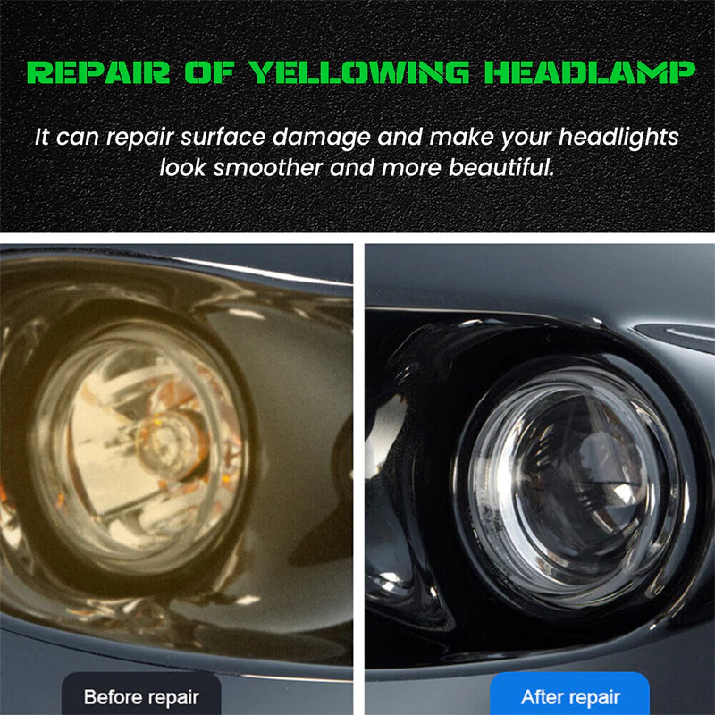🚗【Headlight Crystal Restorer】— One swipe, and yellowed lenses become crystal clear. Old becomes new, and your headlights shine like brand new! ✨🔦 - Image 5