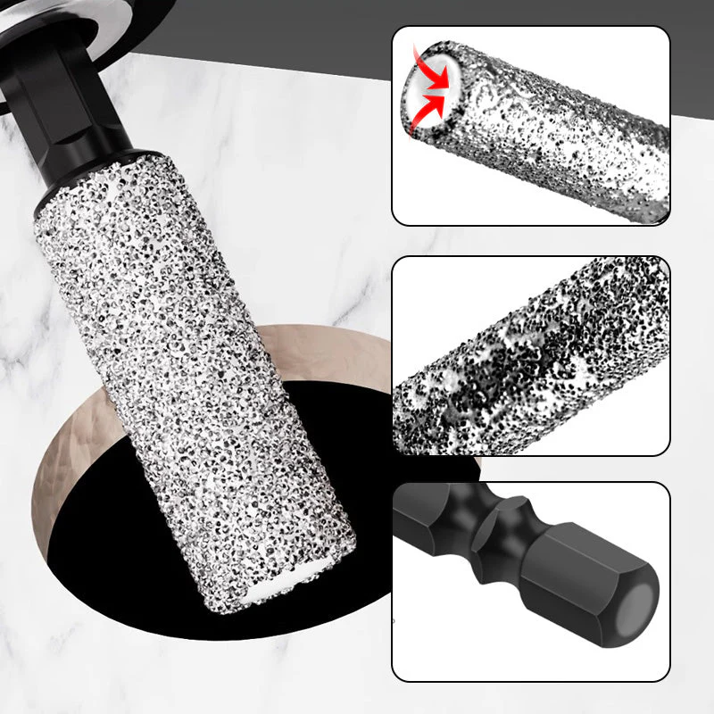 2-in-1 Hexagonal Shank Brazing Dry Drilling Specialized Hole Opener - Image 3