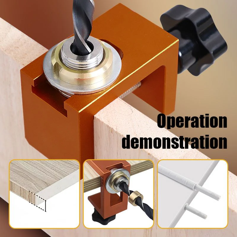 Cabinet Vertical Positioning Clamp and Drill Bill Set - Image 4