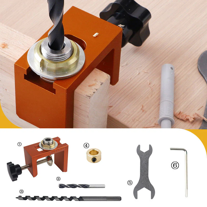 Cabinet Vertical Positioning Clamp and Drill Bill Set - Image 7