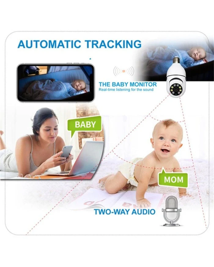 🔥Hot Sale🔥Wireless Wifi Light Bulb Camera Security Camera（50% off） - Image 6
