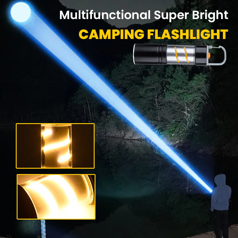 š„2025 HOT SALEš„ Multifunctional Super Bright USB Rechargeable Camping Flashlight