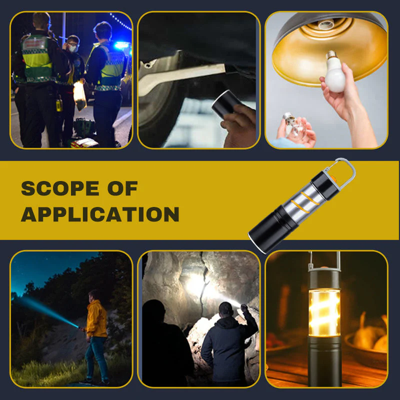 š„2025 HOT SALEš„ Multifunctional Super Bright USB Rechargeable Camping Flashlight - Image 6