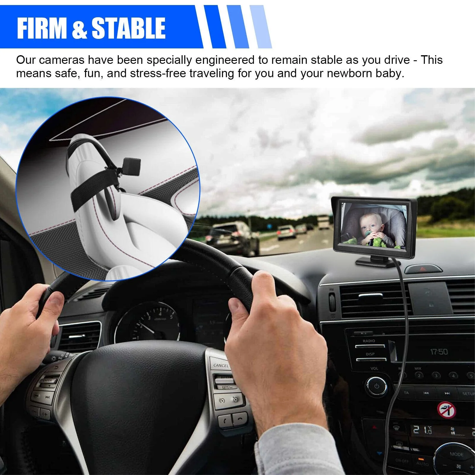 🎁Hot sale🔥 Baby Car Seat Rear View Camera Monitor Safe 4.3"（50%OFF） - Image 4