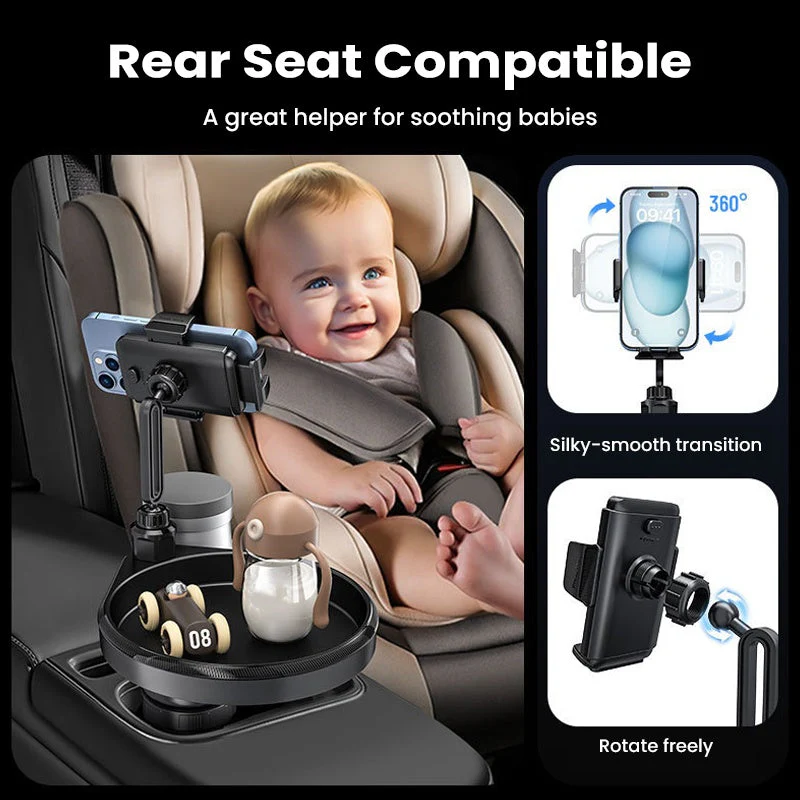 🔥Hot Sale 50% Off🚗4-in-1 Rotatable Car Cup Holder Expander - Image 8