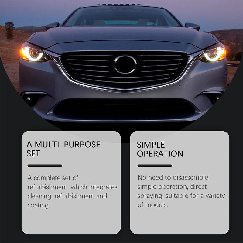 🚘 Automotive Headlamp Restoration Fluid, blurring enhanced crystalline coating refurbisher - Image 3