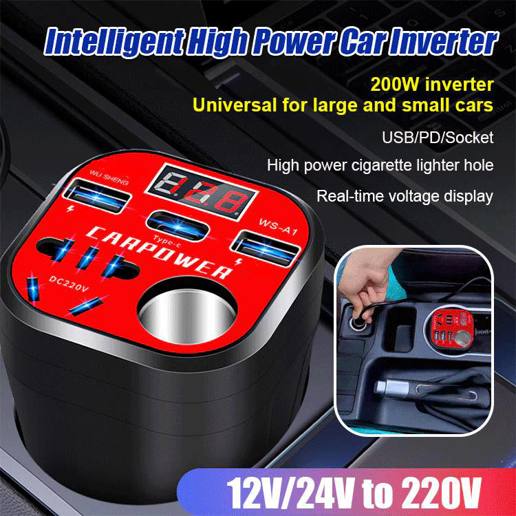 🚗Intelligent High Power Car Inverter