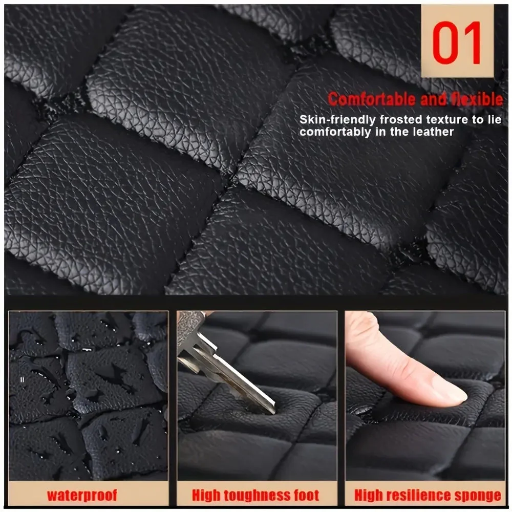 5 pcs Waterproof Leather Car Floor Mats - Image 10