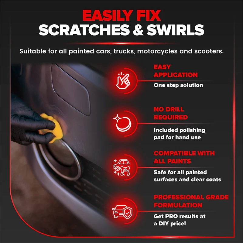 🔥 BUY 2 GET 1 FREE! 🚗 Efficient Car Scratch Remover with Sponge – Removes scratches & swirl marks, restores paint & easy to apply ✨ - Image 5