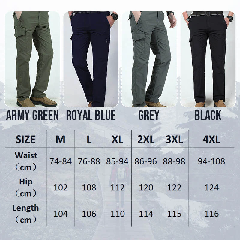 Outdoor quick-drying multi-pocket cargo pants (Thin/Thick) - Image 8