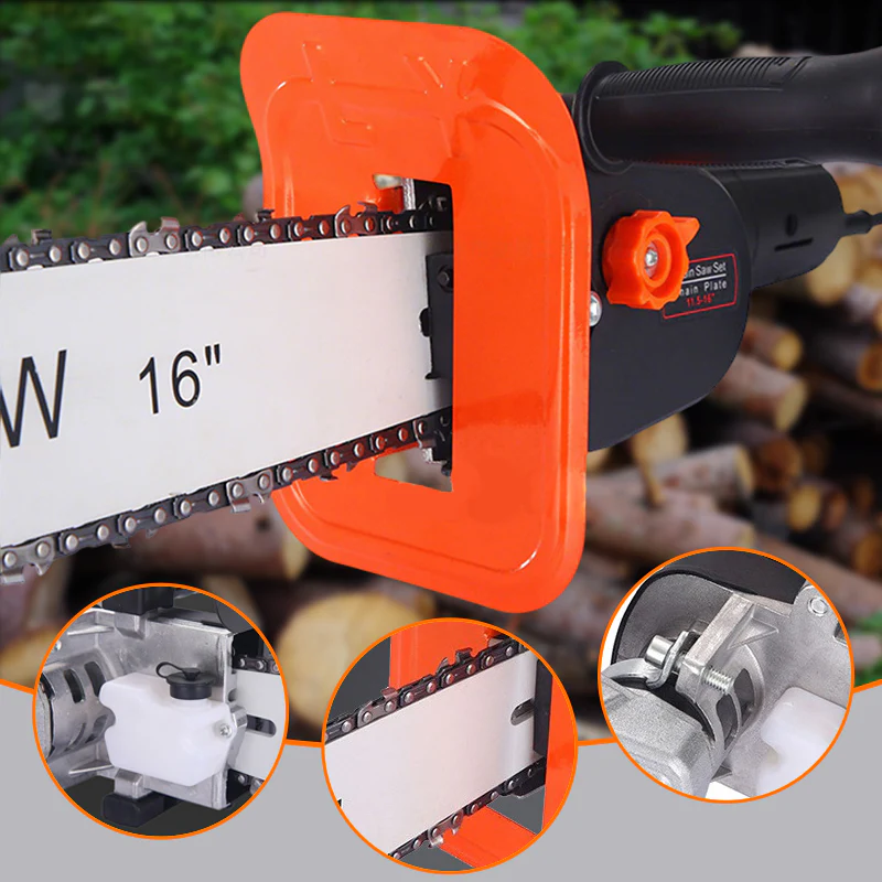 Chainsaw Converter Adapter Set -  Convert Angle Grinder to Chainsaw - Image 2