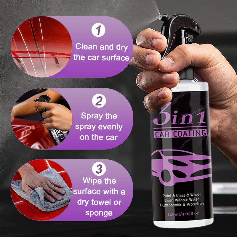 3 in 1 High Protection Durable Car Coating Spray - Image 7
