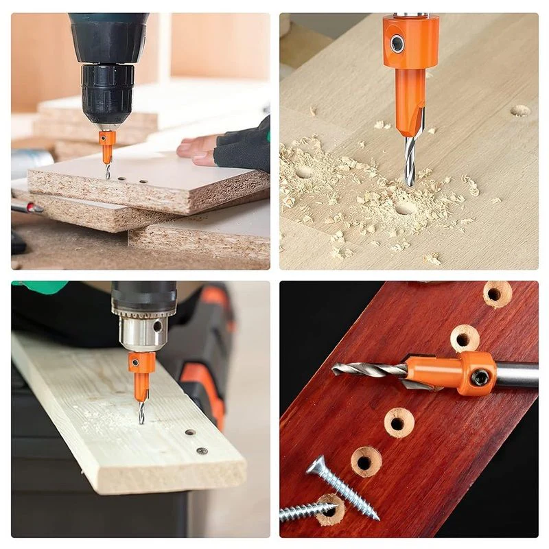 Woodworking Countersink Drill Bit Hole Opener Hole Positioning - Image 3