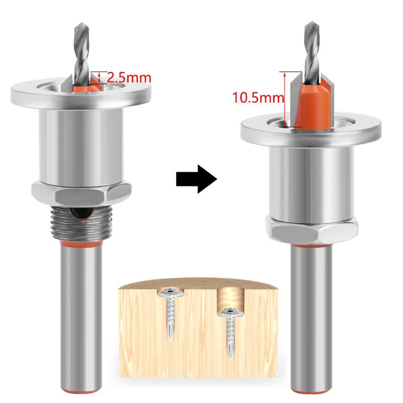 Pousbo® Adjustable Countersink Drill Bit - Image 3