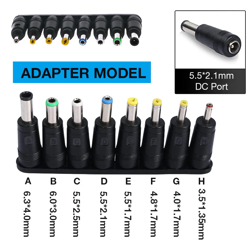 Pousbo® 8-In-1 Universal DC Power Adapter - Image 8