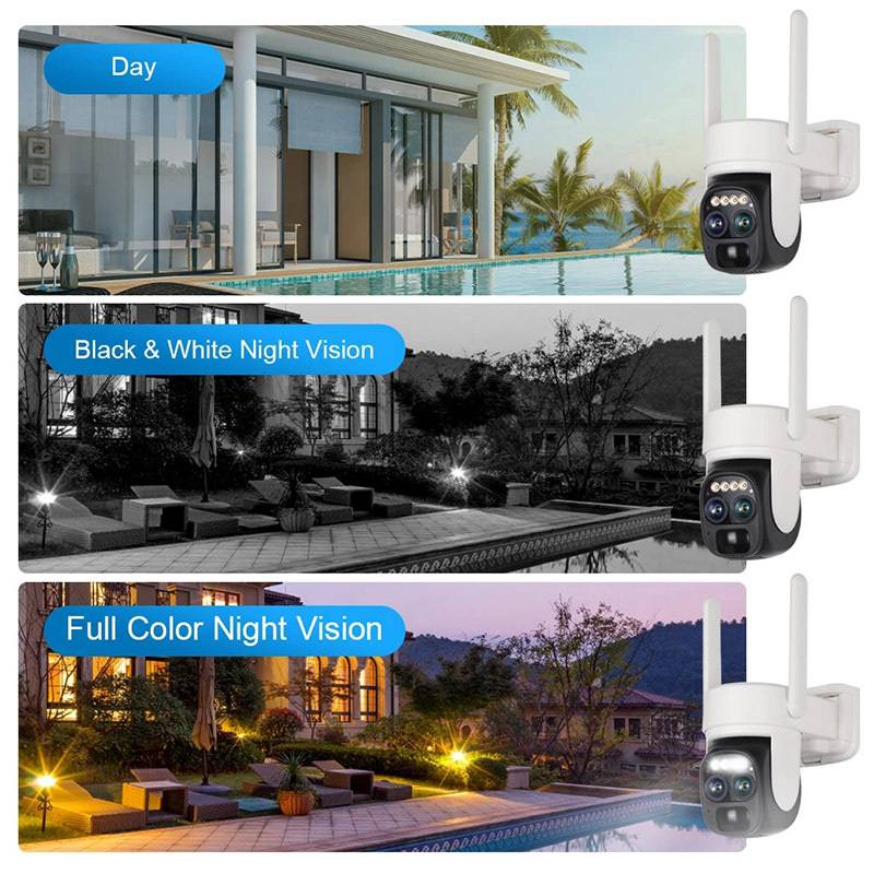 10X Zoom Dual Lens Remote Night Vision Solar Surveillance Camera - Image 5