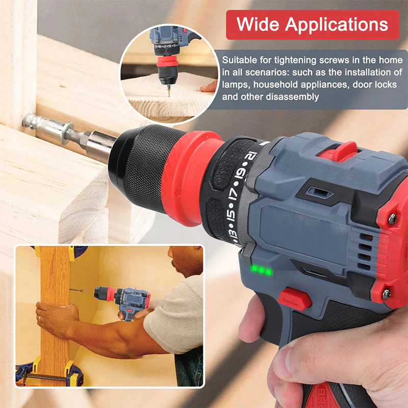 Electric Drill & Screwdriver with Removable Chuck - Image 5