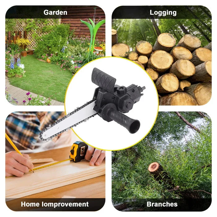 6 Inch Electric Drill Modified To Electric Chainsaw Drill Attachment - Image 9