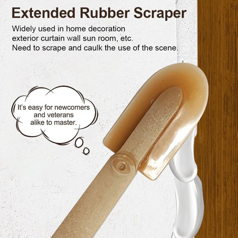 Extended Length Rubber Spatula Caulking Tool - Image 5