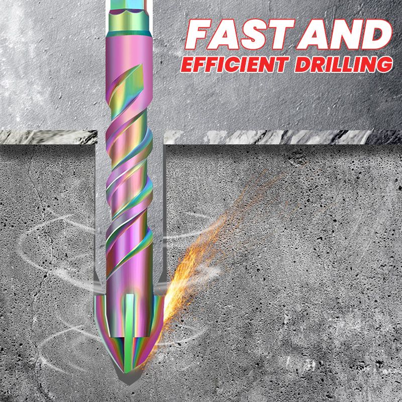 4pcs Titanium Coated Spiral Four-blade Eccentric Drill Bits - Image 10