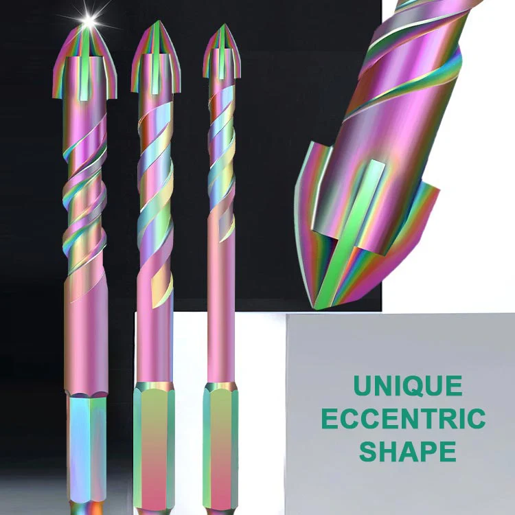 4pcs Titanium Coated Spiral Four-blade Eccentric Drill Bits - Image 11