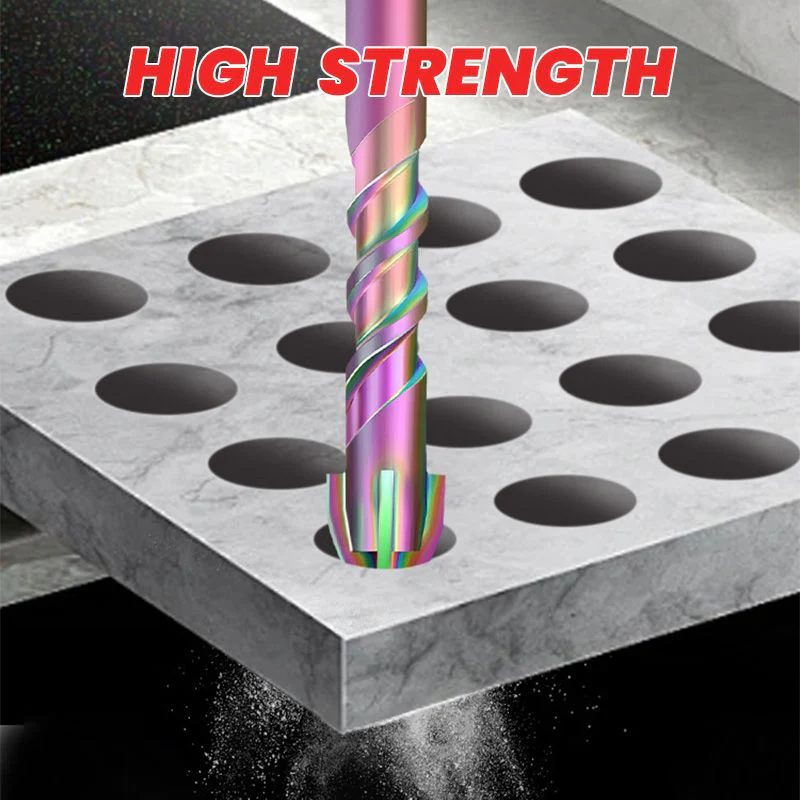 4pcs Titanium Coated Spiral Four-blade Eccentric Drill Bits - Image 4