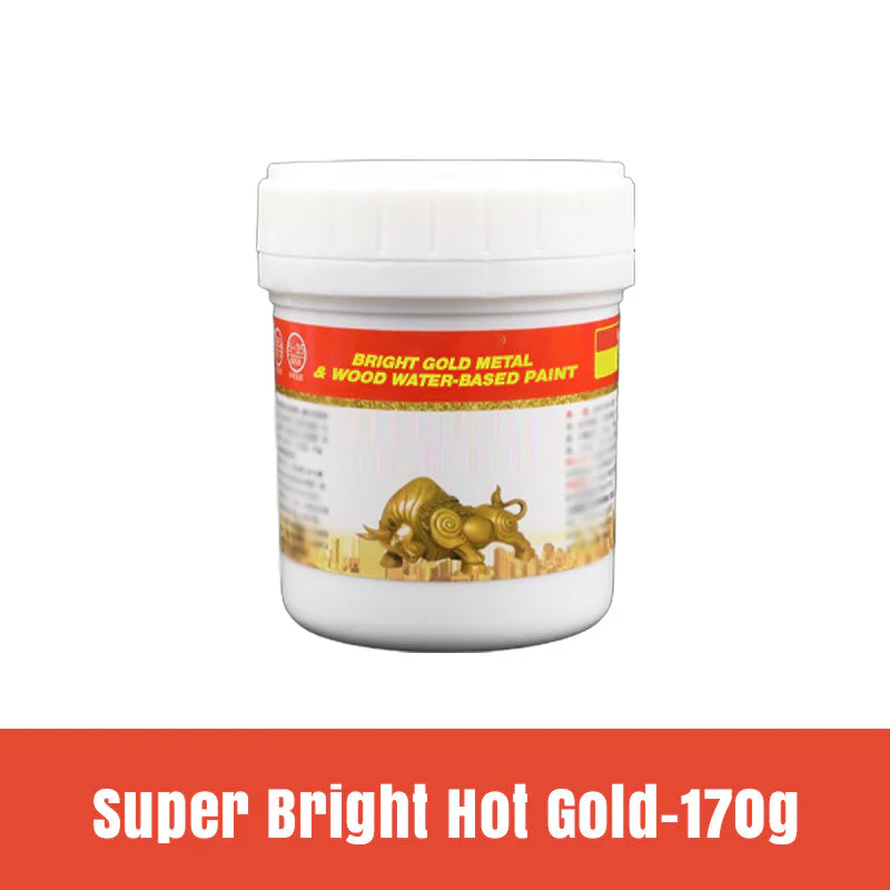 Shiny Metallic Water-based Gold Foil Paint - Image 11