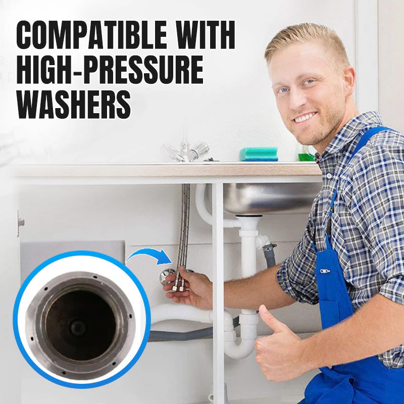 Heavy-Duty Torpedo-Shaped Jet Nozzle for High-Flow Drain Cleaning - Image 2