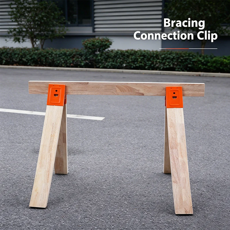 Heavy-Duty Sawhorse Bracket with Down Clamp - Image 2