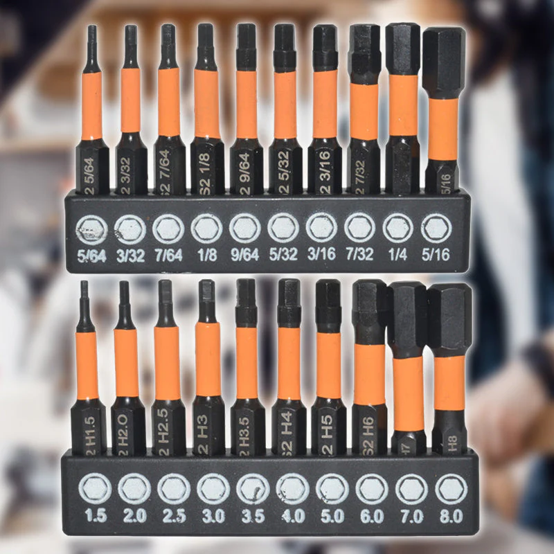 20PCS Metric Hexagonal Screwdriver Bits - Image 8