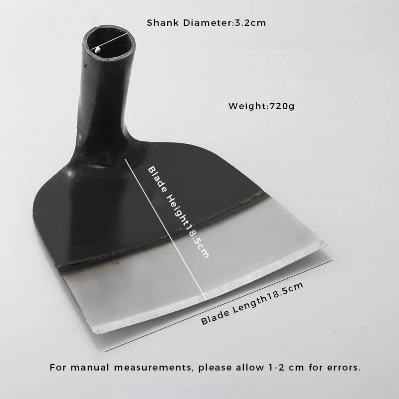 Heavy-Duty Steel Farm Gardening Weeding Hoe Head - Image 9