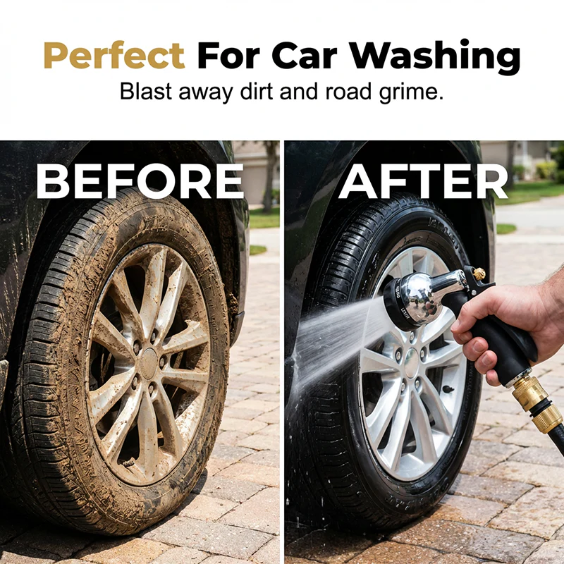 Multi-functional Car Wash High-pressure Water Hose Nozzle Sprayer - Image 3