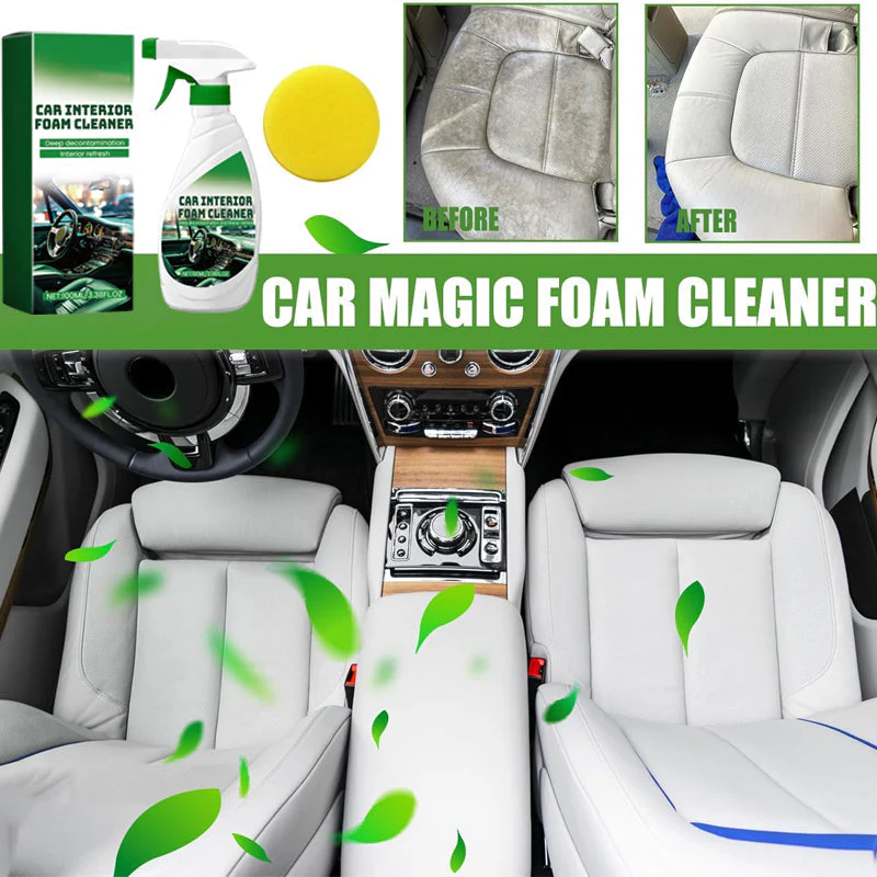 🌟BUY 1 GET 1 FREE🌟Effective Car Interior Foam Cleaner with Sponge - Image 3