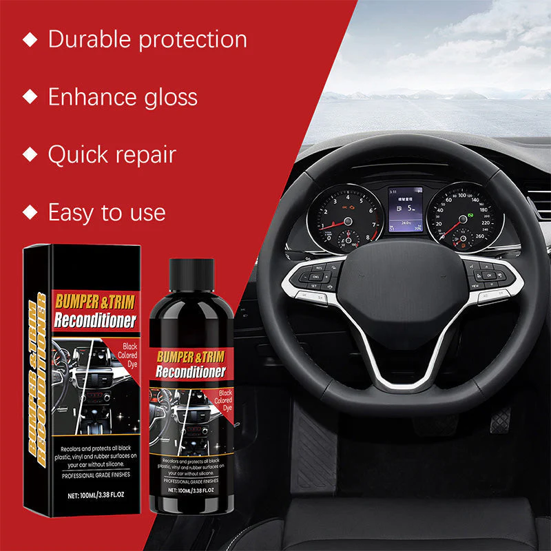 ⏳Time-limited Special⌛Car Black Plastic Interior Restorer - Image 3
