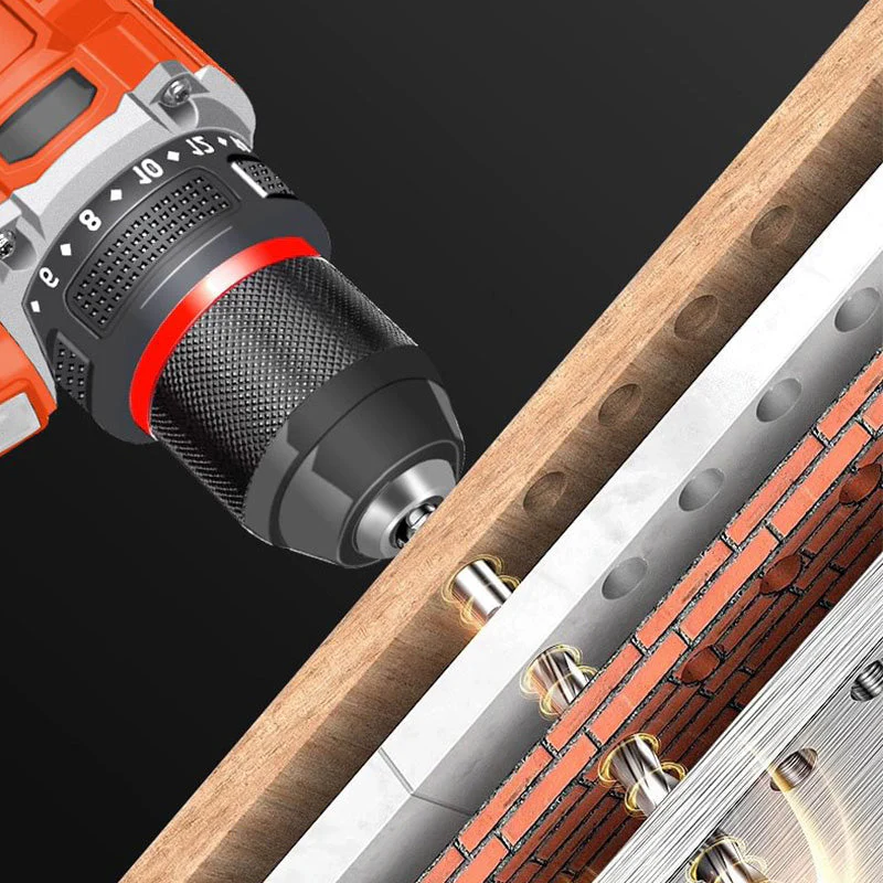 Copper Brushless Small Steel Cannon Metal Ratchet Hand Drill - Image 3
