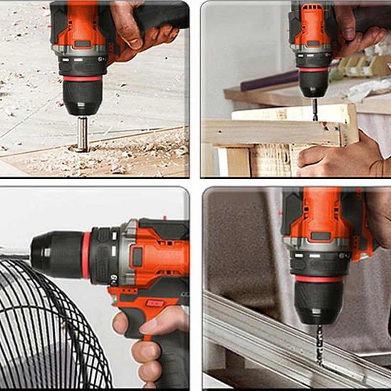Copper Brushless Small Steel Cannon Metal Ratchet Hand Drill - Image 4