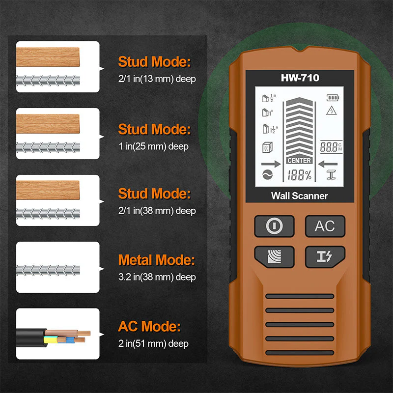 Multifunctional Handheld Metal & Wall Detector - Image 2
